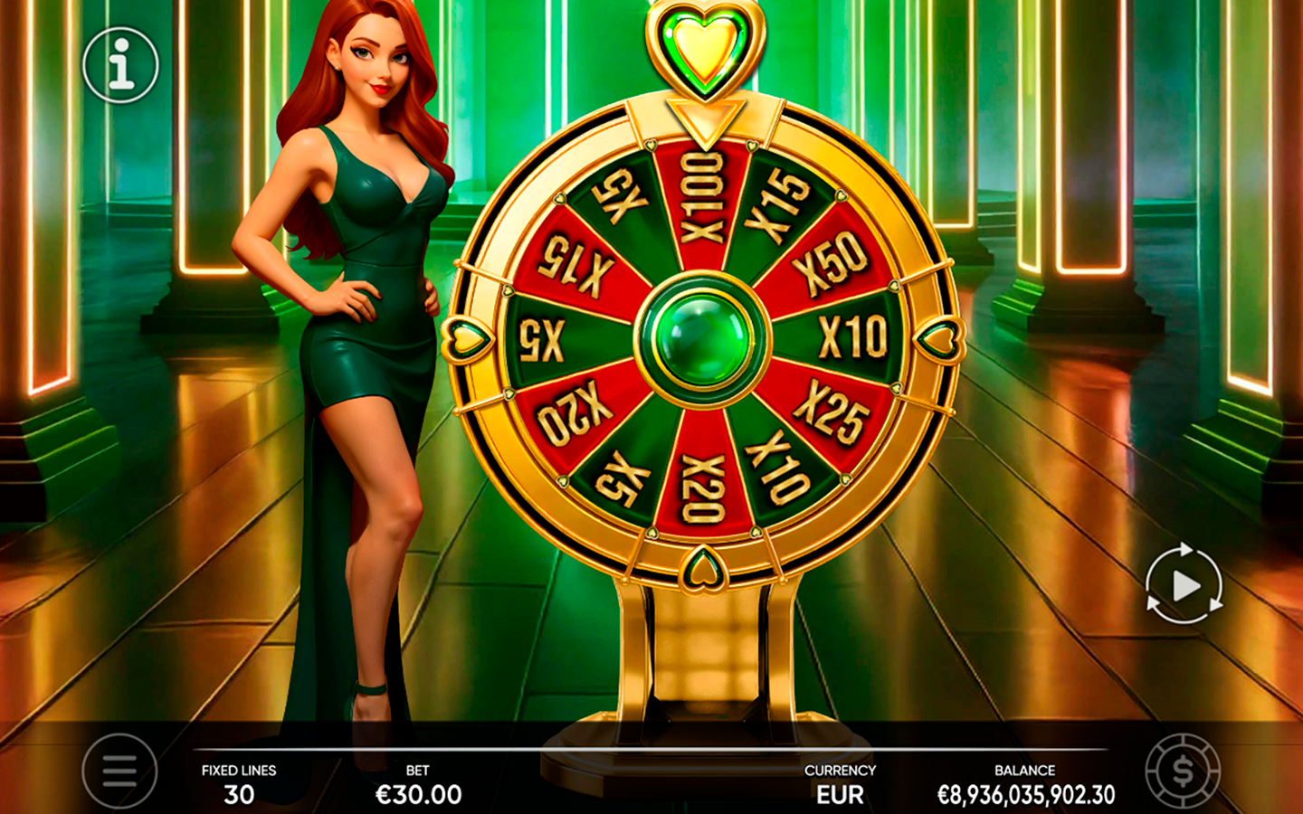 Love Show screenshot 4 - Amber Wheel bonus spin