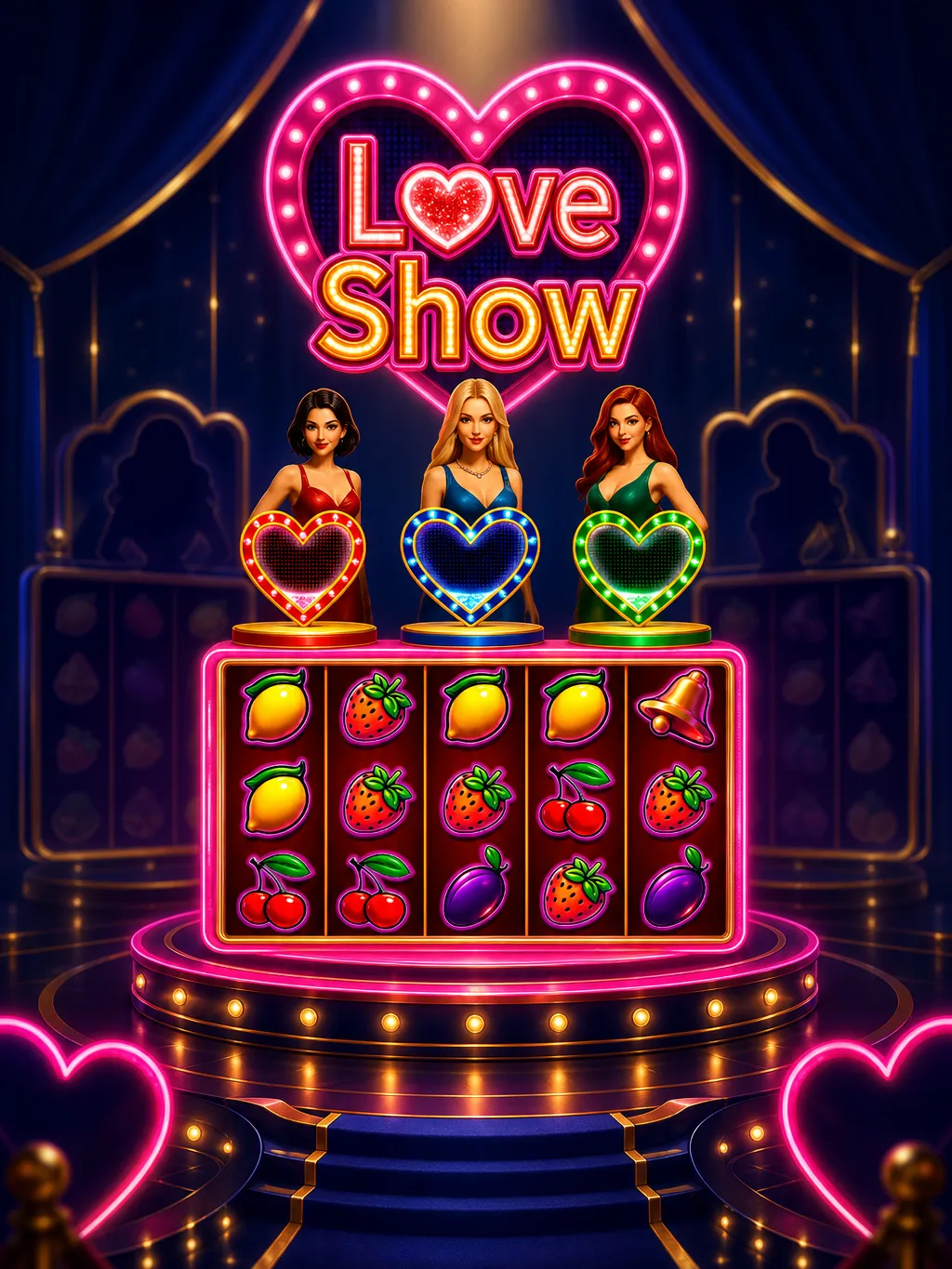 Slot Comparison - Love Show, Wild Love, Fortune Stars, Wheel of Fortune, Deal or No Deal and Wolf Gold